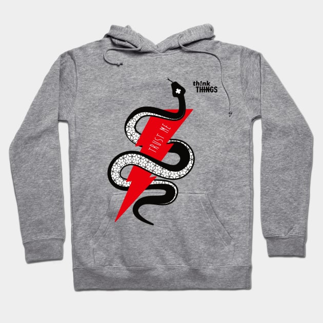 Snake - trust me - flash Hoodie by oppositevision